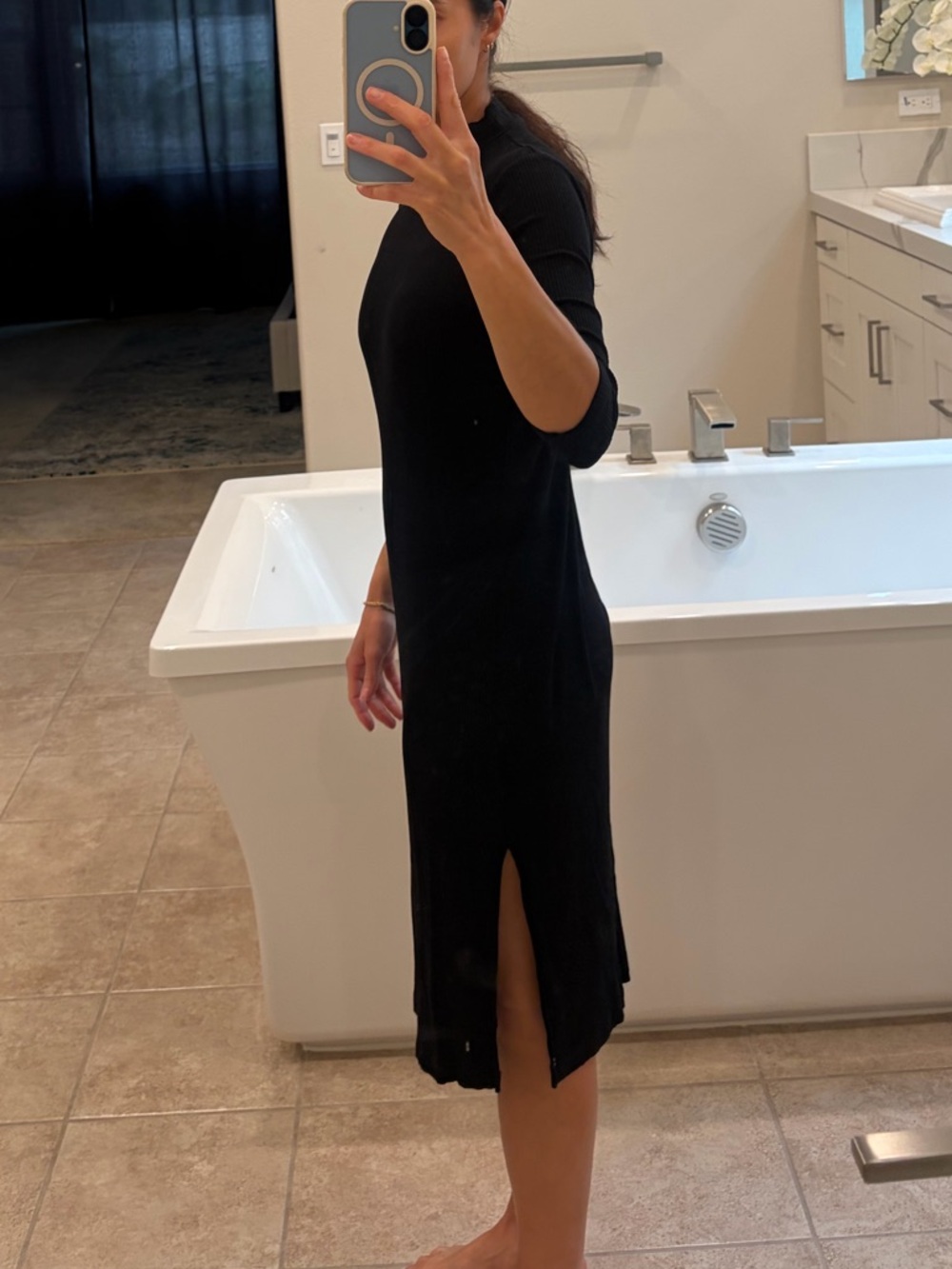 ASOS Midi Ribbed Dress - Picture 2 of 4
